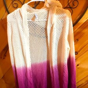 Indigo Cardigan with hood